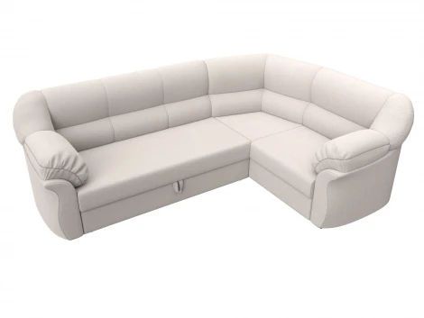 Диван угловой Карнелла правый угол (Брус/Пластик/Замша/Бежевый) Лига Диванов 128162