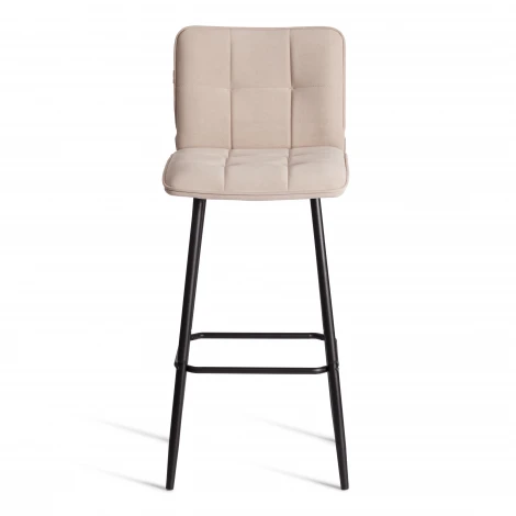 Барный стул Bari/Бари Tetchair (Металл,Велюр/Бежевый) арт.24907