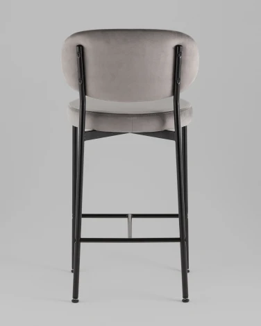 Стул полубарный Бриф VD велюр серый Stool Group УТ000042504