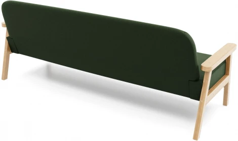 Диван Arsko прямой Флори Б береза велюр зеленый