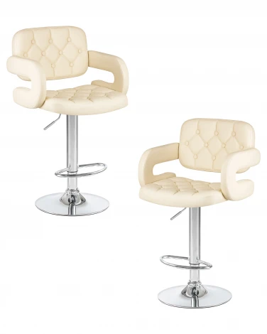 Набор 2 шт стул барный DOBRIN TIESTO (кремовый)