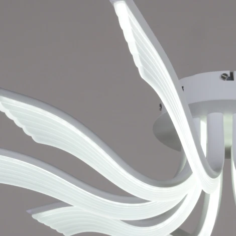 Потолочная люстра светодиодная с пультом и ночным режимом Reluce 35390-0.3-5+5 white (Умный дом) (220V)