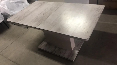 Стеклянный стол M-City ALTA 120 BEIGE/ CAPPUCINO глазурованное стекло