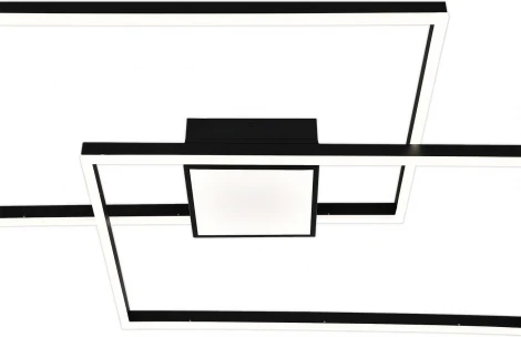 Потолочная люстра светодиодная Escada Twins 10284/3LED 164Вт металл/акрил, черный (регулировка яркости, 220V, пульт управления)