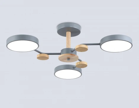 Потолочная люстра светодиодная на штанге с регулировкой цветовой температуры Ambrella COMFORT FL4856 (220V)