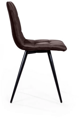 Стул UNO, бархат антрацит 14 / чёрный конус Top Concept UNO 74697