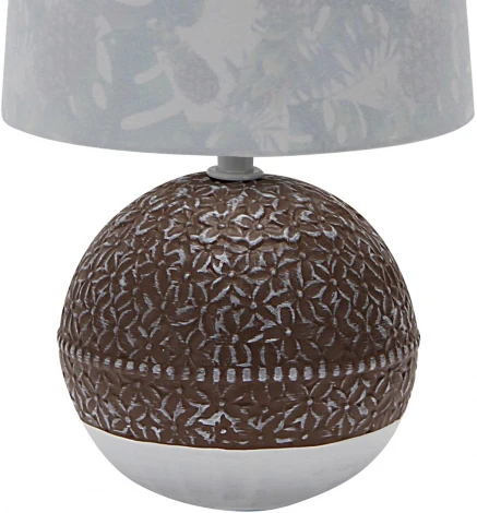 Настольная лампа Escada Nymph 10169/L Brown 1х40Вт Е14, керамика/ткань, коричневый (220V)