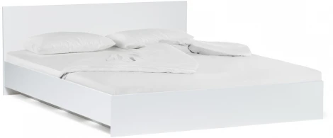 Двуспальная кровать Woodville Адайн 160х200 белое дерево / белое дерево 507382