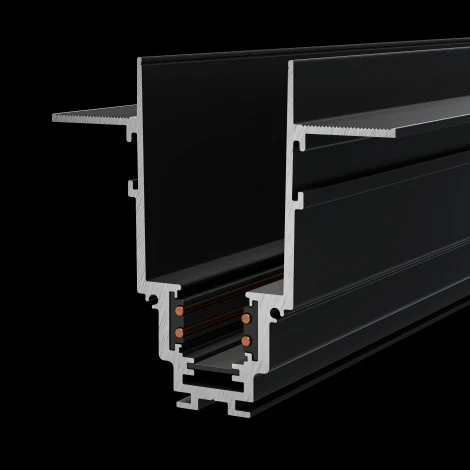 Шинопровод 3м S35 чёрный встраиваемый (магнитный) Maytoni Technical TRX004-223B