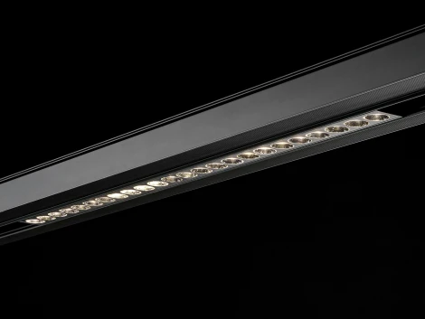 Трековый светильник светодиодный, магнитный, черный, 18Вт, 48V IP20 4000К Lumker SY-LINK SY-LINK-435-BL-18-NW