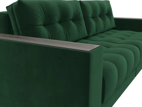 Диван прямой с декором Лига-049 НПБ Лига Диванов (Велюр) арт.128389