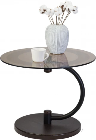 Стол журнальный Дуэт 13Н черный/венге/тонированное от фабрики Mebelik