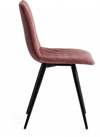 Стул CHILLY X (mod. 7096-1) ткань/металл, 45x53х88 см, высота до сиденья 50 коралловый barkhat 15 /черный Tetchair 17249