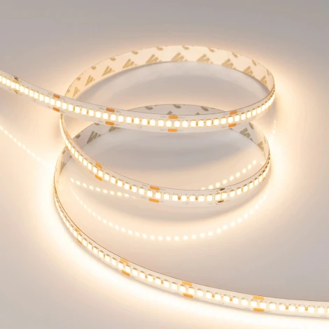 Светодиодная лента RT-A240-10mm 24V Warm2700 (22 W/m, IP20, 5m) (Arlight, высок.эфф.150 лм/Вт) 038746(1)