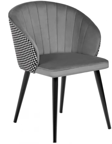 Стул Paola тёмно-серый с жаккардом Bradex Home RF 0261