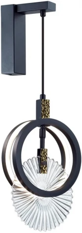 Настенный светильник Odeon Light Mercury 5421/17WL черный/золото/металл/стекло LED 17W 3000K (220V)