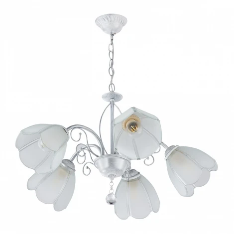 Подвесная люстра Arte Milano Amalfi-2656 332656/5 WT+SL (220V, подвески, на цепи)