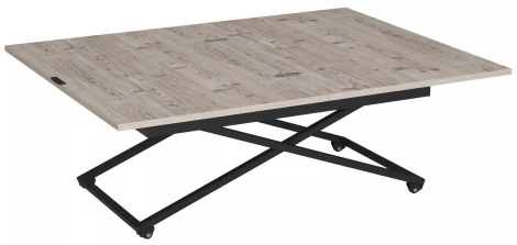 Стол универсальный трансформируемый Калифорния АНДРЭ Loft ЛДСП винтаж/черный 5900681109