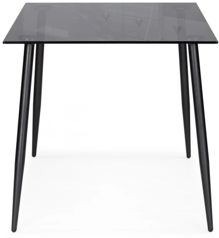Стеклянный стол Woodville Smoke 120х80х75 clear gray / black 15551