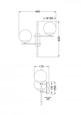 Бра Maytoni Nostalgia MOD050WL-02G (220V, шарики)