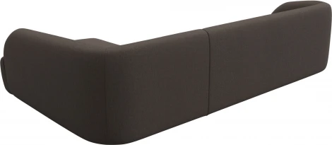 Диван угловой Лига-041 правый угол (Коричневый/Рогожка) Лига Диванов арт.124714