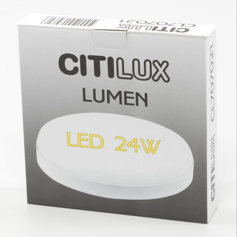 Потолочный светильник круглый Citilux Люмен CL707021 (LED, 220V, круглые, IP54)