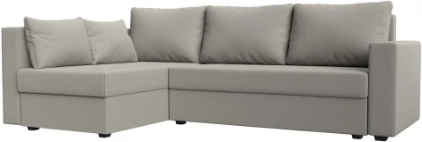 Диван угловой Мансберг левый угол (Бежевый/Рогожка) Лига Диванов арт.121536L