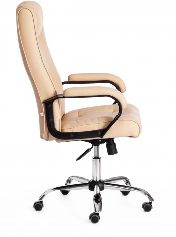 Кресло MAXIMA Хром (22) кож/зам, бежевый, 36-34 Tetchair 19514
