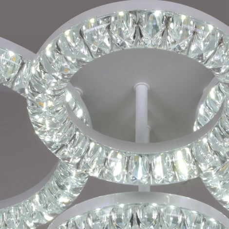 Потолочная люстра светодиодная на штанге с регулировкой цветовой температуры, яркости и ночным режимом Reluce 19847-0.3-04D WH