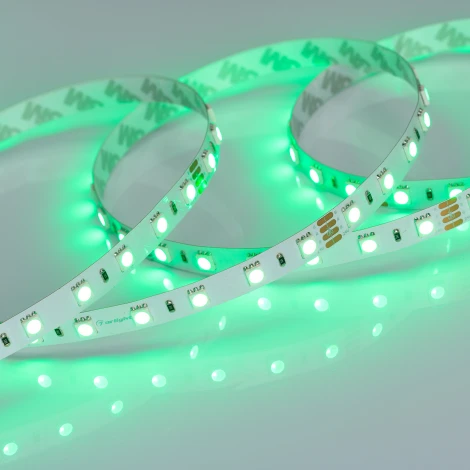 Светодиодная лента RT-B60-10mm 24V RGB (14.4 W/m, IP20, 5060, 5m) (Arlight, Открытый) 010367(2)