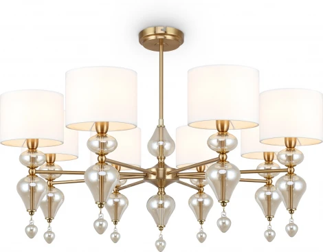 Потолочная люстра на штанге Freya Raise FR5369CL-08BS (220V)