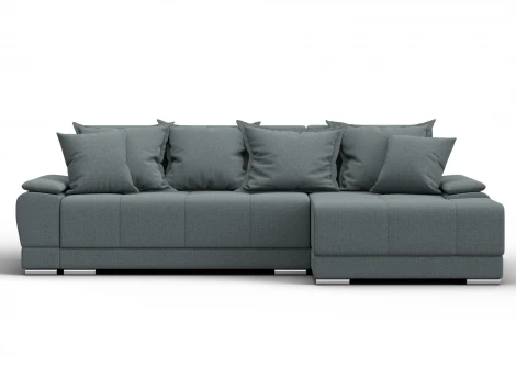 Диван угловой Лига-119 угол правый (ДСП,Брус,Фанера,ЛДС,Рогожка/Серый) Лига Диванов 137086