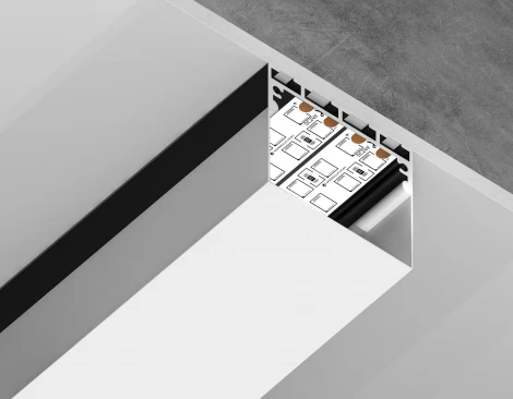 Профиль алюминиевый накладной/подвесной Ambrella Profile System GP3070BK