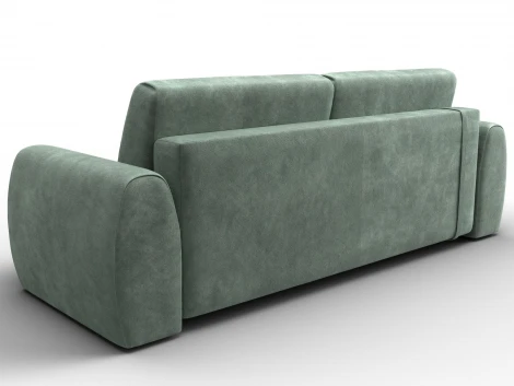 Диван прямой Лига-115 НПБ (ДСП,Фанера,Велюр/Зеленый) Лига Диванов 136927