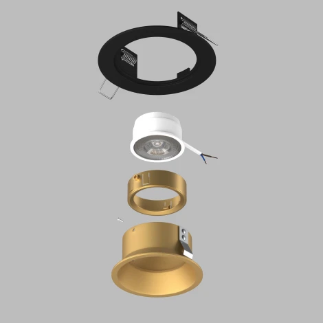 Встраиваемый светильник под LED модуль/ламп МR16 Lightstar Domino D61703GMOD (220V, круглые)