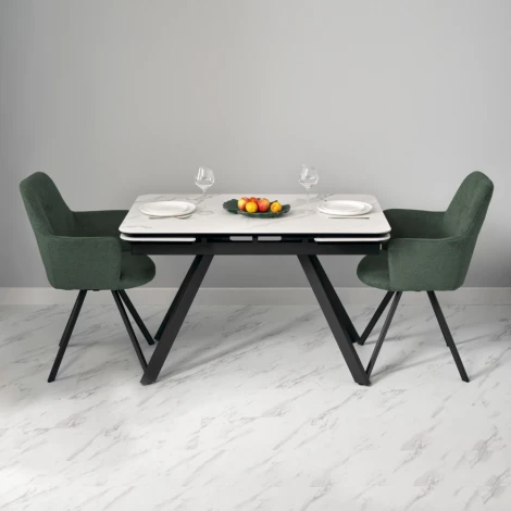 Стул Grant зелёный шенил на поворотном механизме Bradex Home арт.FR 1004