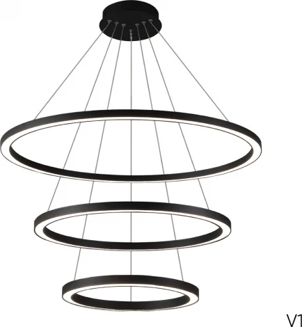 Подвесной светильник светодиодный с пультом Crystal Lux FORTUNA FORTUNA SP158W LED BLACK