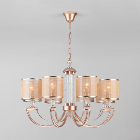 Подвесная люстра Eurosvet Licata 60099/8 перламутровое золото