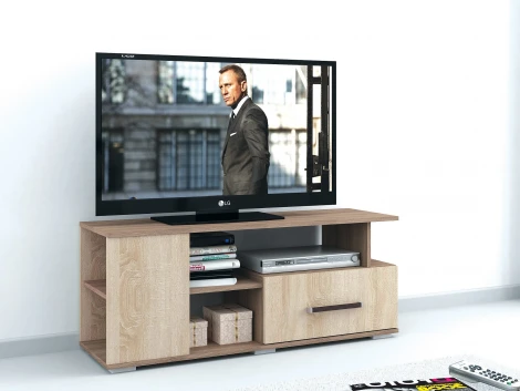 Тумба под ТВ ТЭКС Парус 4, ясень шимо/дуб сонома