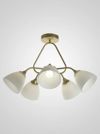 Потолочная люстра на штанге Мелодия Света SL1N SL4813-5 GD 000066041