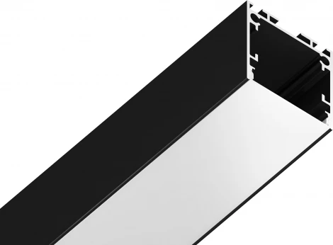 Алюминиевый профиль накладной/подвесной "Profile System" для светодиодной ленты до 23мм Ambrella Illumination GP2500BK