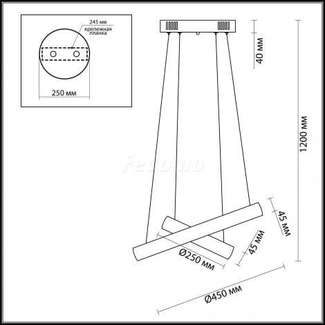 Подвесной светильник Odeon Light Constance 4603/54LA