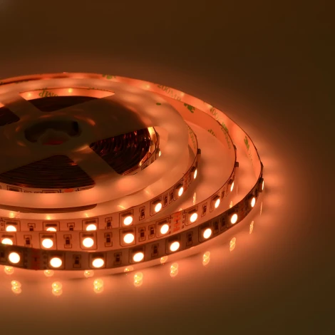 Светодиодная лента 24В 14,4Вт/м SMD5050 60д/м IP20 подложка 10мм, 5м RGB Apeyron 00-310