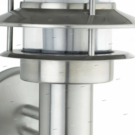 Бра уличное Horoz Kayin, 1 плафон, никель с прозрачным