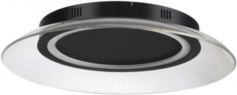 Светильник накладной Novotech Welle 359190 OVER черный, диммируемый, в комплекте пульт ДУ IP20 LED 3000К~6000К 48W 220-240V (регулировка яркости, круглые)