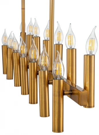 Потолочная люстра большая на штанге Leonardo 2156/05/14PL Stilfort (220V, свеча)