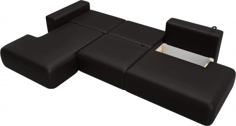 Диван угловой Лига-036 НПБ Модерн Лонг левый угол Лига Диванов (Экокожа) арт.127750L