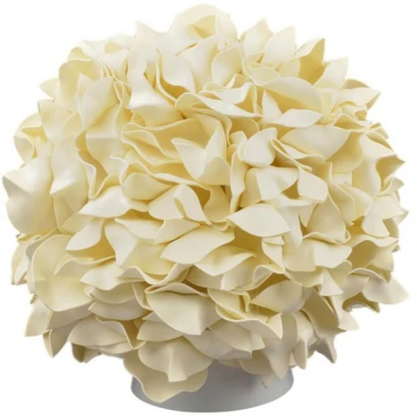 Интерьерная настольная лампа Uniel Гортензия ULW-R07 T/3000K/150C/A Белый/Сливочный десерт (220V, цветы, лепестки)