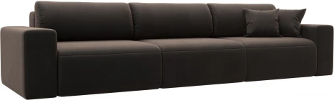 Диван прямой Лига-036 НПБ Классик Лонг (Коричневый/Велюр) Лига Диванов арт.121326