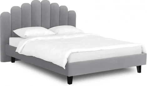 Кровать Queen II Sharlotta L 1600 ОГОГО (арт.577092), (Ткань/Серый)